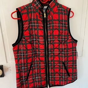 Old Navy Plaid Vest Size MEDIUM